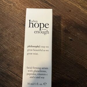 NWT Philosophy White Facial Firming Serum with Glutathione